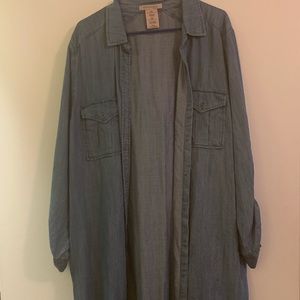 Denim Button Down Dress